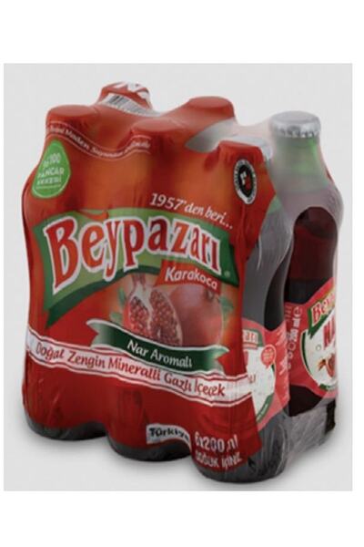 Beypazarı Nar Aromalı Maden Suyu 200 ml 6'lı