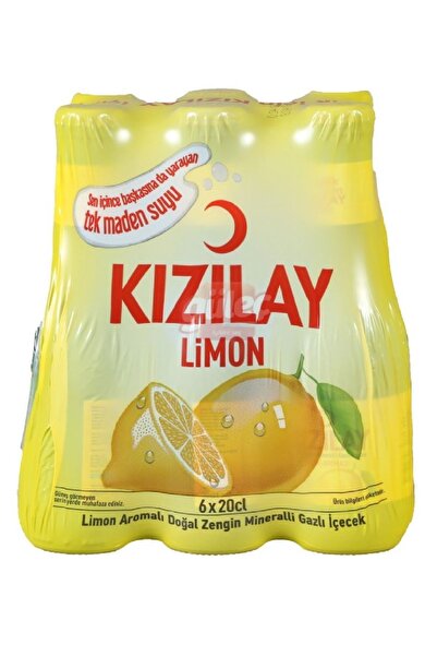 Kızılay Limon Aromalı Maden Suyu 200 ml 6'lı