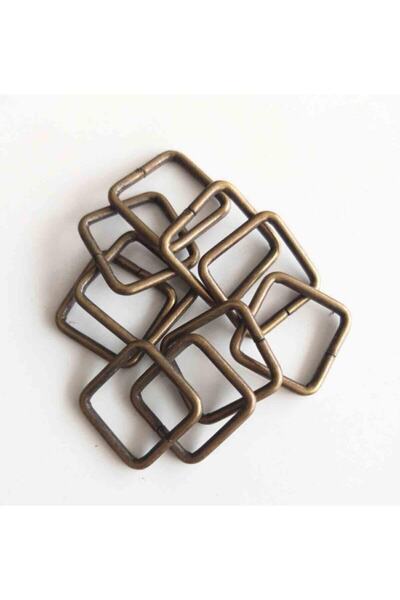 angel çanta aksesuar 10 Pieces Antique Color 2 Cm Square Ring