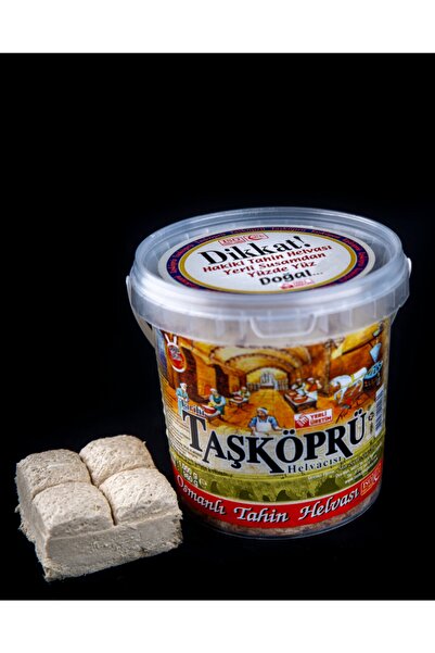 TARİHİ TAŞ KÖPRÜ HELVACISI 1000 Gr. Pet Kova Sade Helva