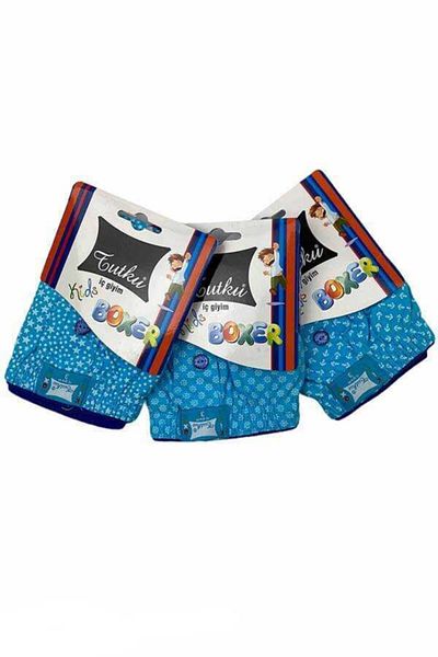 Tutku Boy's 12 Pack Towel Waist Boxer Μικτά χρώματα - 12 τμχ