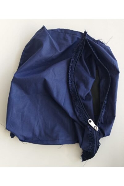 angel çanta aksesuar بطانة بسحاب مقاس 38x38 سم باللون الأزرق الداكن