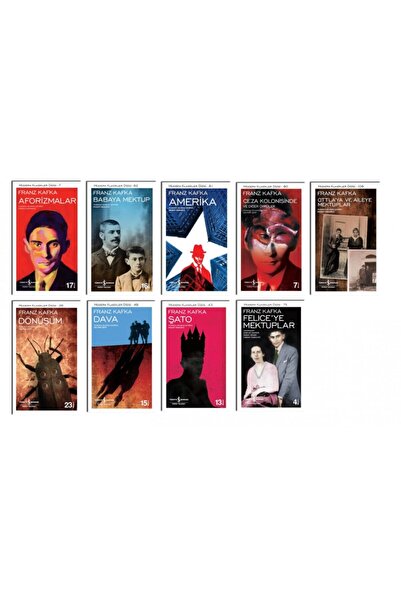 TÜRKİYE İŞ BANKASI KÜLTÜR YAYINLARI Dava Franz Kafka 9 Kitap Set