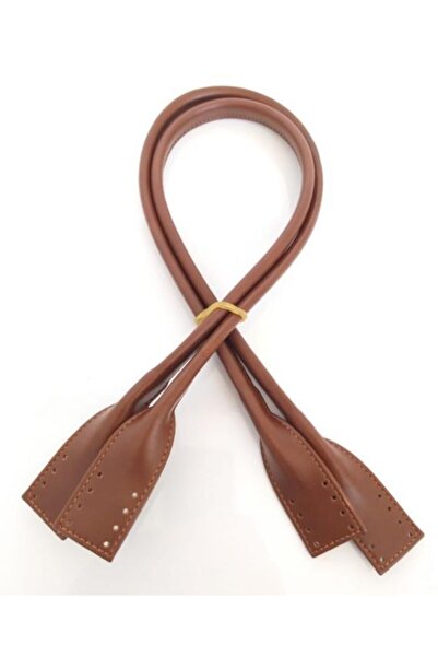 angel çanta aksesuar مقبض حقيبة من الجلد الصناعي بتصميم البجع بلون أسمر