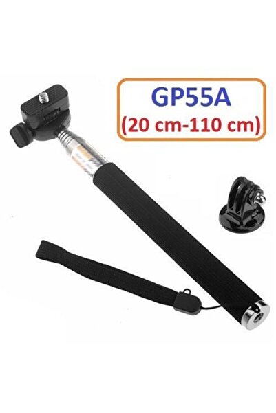 Gplus Eken Xiaomi Sjcam Uyumlu 110 Cm Teleskopik Tripodlu Monopod Gp55a