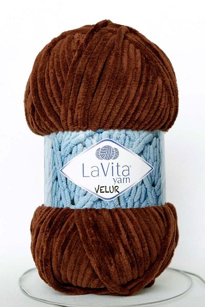 LaVita Yarn Velur Baby Velvet Amigurumi Πλεκτό Χειροποίητο Σχοινί Taka Yarn (7203-COFFEE)
