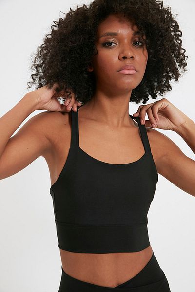 Trendyol Collection Sports Bra - Black - Plain
