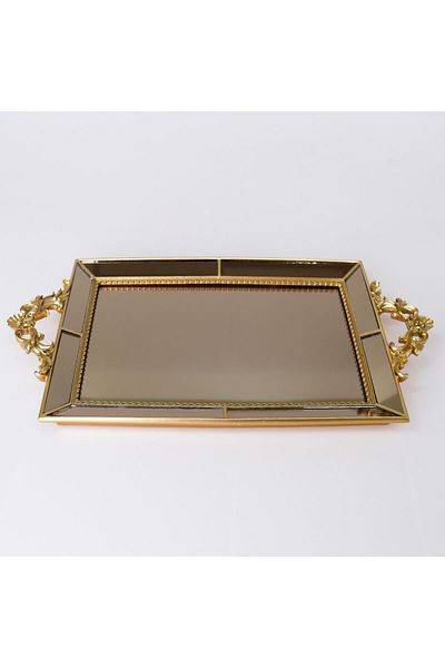 Selim Julia Mirrored Tray Gold