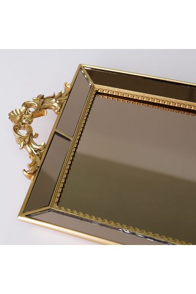 Selim Julia Mirrored Tray Gold
