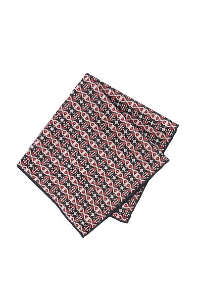 ALTINYILDIZ CLASSICS Batista de buzunar cu model burgundy-crem pentru bărbați
