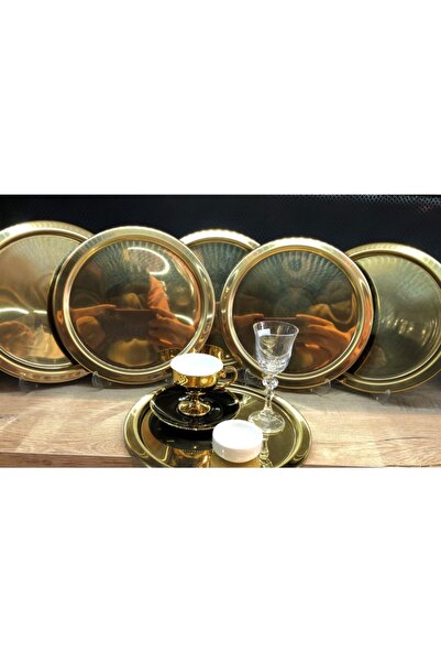 Olca 24 Cm Gold Sunum Tepsisi