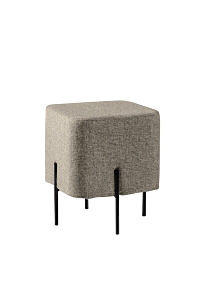 RENGEV Lucca Puf Kahverengi Metal Ayak