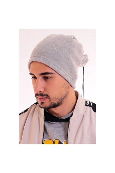 eleven market Ανδρικό μπερέ με λαιμόκοψη σε γκρι φλις