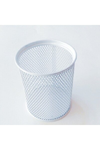 Gıpta Beyaz Metal Yuvarlak Kalemlik F008