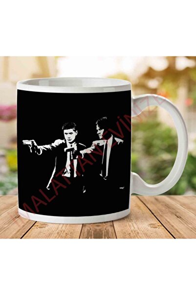 ART HEDİYE كوب Pulp Fiction Supernatural Sam And Dean Winchester مطبوع على ال...