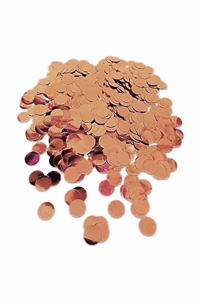 Parti dolabı 1 Pack of Rose Gold Transparent Balloon Confetti Sequins (10gr)