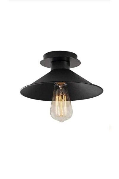 BSA LIGHTING Ufo Tekli Siyah Yuvarlak Tavan Avize