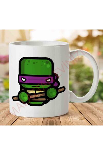 ART HEDİYE كوب سيمبلر دوناتيلو تينيج موتانت سلاحف النينجا مطبوع على الجانبين