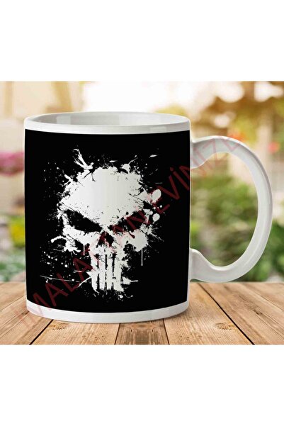 ART HEDİYE كوب مطبوع على الجانبين من Punisher Violence Spray Graffiti