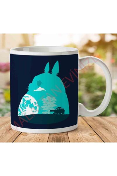 ART HEDİYE كوب مطبوع على الجانبين من My Neighbor Totoro Sky With Catbus