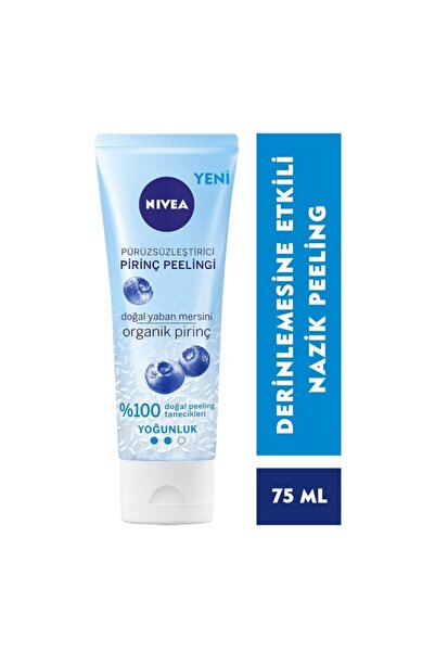 NIVEA Pürüzsüzleştirici Organik Pirinç Peelingi Yaban Mersini 75ml