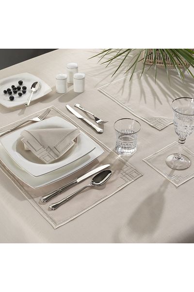 ZEBRA CASA Fame Beige/Cream 2-Piece Napkin Set