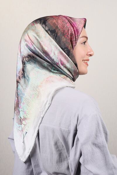 PİRAMİT Pyramid Luxer Patterned Rayon Scarf - Pattern-12 - Color-09
