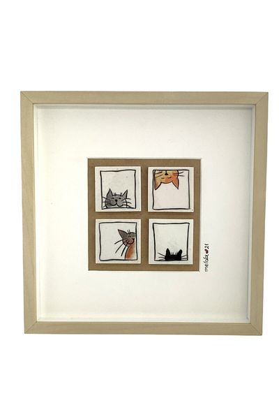 Chinidontist Cadou pentru pisici Acar realizat manual 25*25cm