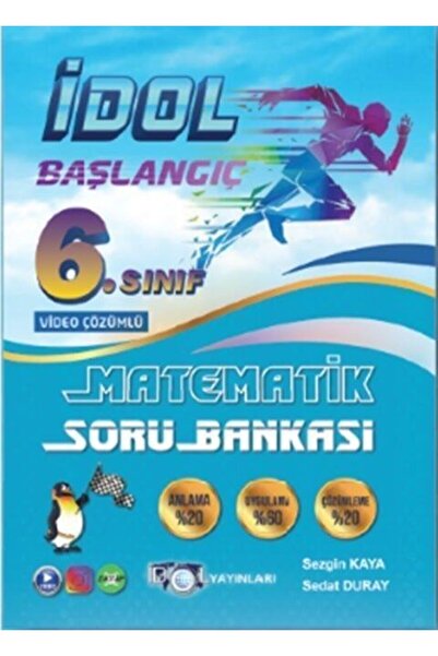 İdol Yayınları 6. Sınıf Matematik Soru Bankası Başlangıç Serisi