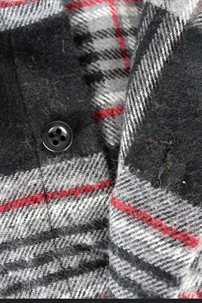 Varetta Чоловіча чорна класична сорочка з товстої тканини для холодної зими