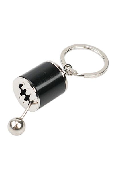 Buffer 3 Pcs Moving Car Six Speed Manual Shift Gear Shifter Knob Metal Keychain