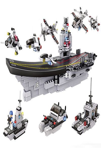 BabyLondy Aircraft Carrier Puzzle Set 751 Piece Puzzle Children's Game Set