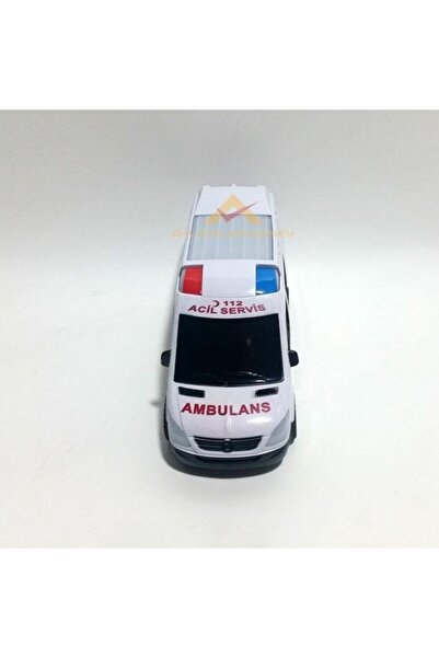 abnturk Sesli Işıklı Hareketli Çocuk Ambulans Oyuncak Araba 21cm