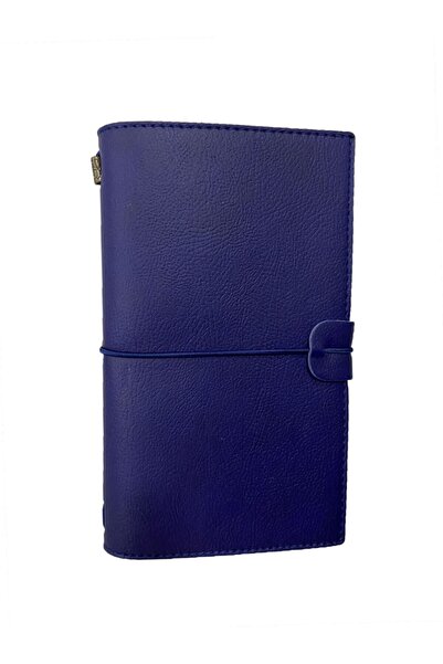 Yağmur دفتر يد جلدي فاخر مكون من 3 أقسام