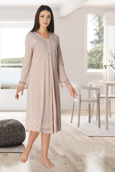 Generic Brand 2423 ثوب نوم للحوامل بلون المنك