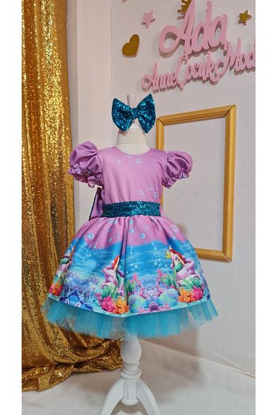 NA ADDESIGN Girl's Mermaid Tulle Fluffy Dress