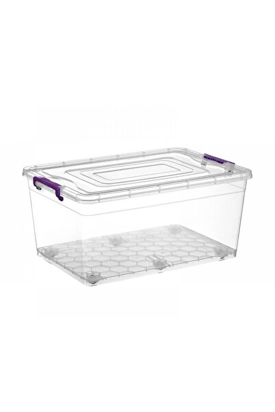 Bursev 1142 09 Wheeled Honeycomb Food Storage Container 50 Liters