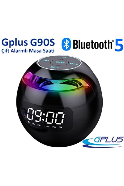 Gplus G90s Bluetooth 5.0 Çift Alarmlı Radyolu Dijital Masa Saati