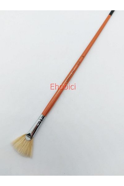 Cenova Art 113 Natural Long Handle Fan - Brush No:6