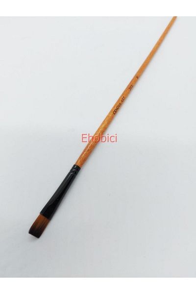 Cenova Art 203 Long Handle Flat Brush No:8