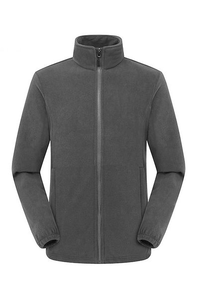 Armadillos Men's Smoke Color Full Zipper Fleece Sweatshirt