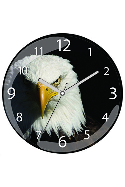 ART HEDİYE Ceas de perete din sticlă cu formă de cupolă, cu design silențios ...