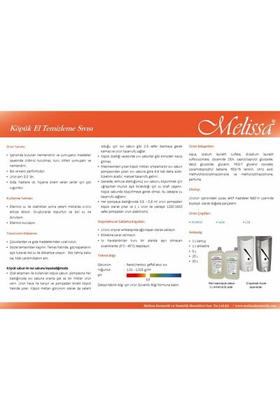 Melissa Foam Soap Lilac 5 Lt