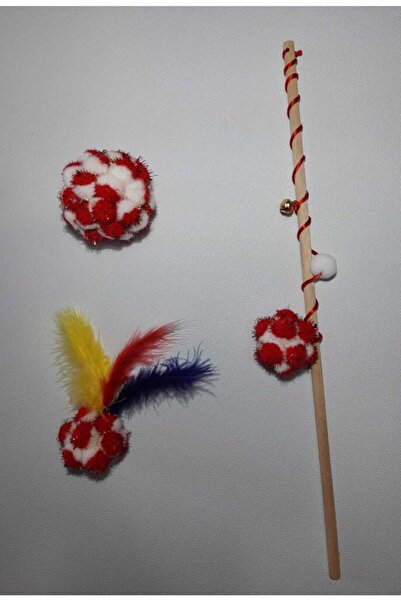 BMSMİA طقم من 3 ألعاب قطط حمراء