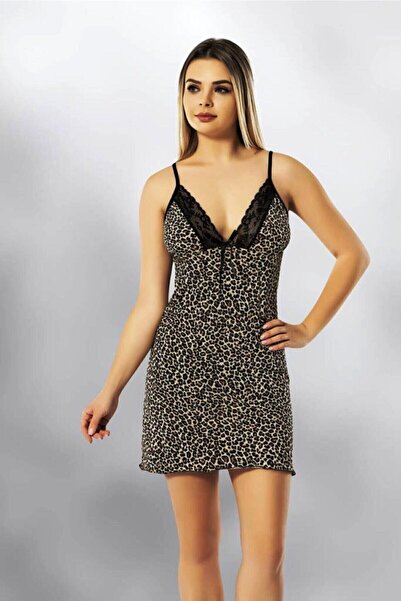 KOTA Women's Rope Strap Lace Detailed Nightgown