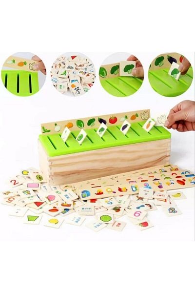 Wooden Toys Ertan Ithalat J122 8022 Educational Intelligence Developing Healthy Wooden Loophole Matching Game 123mazgaleşl