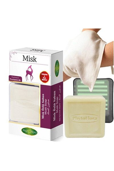 Mindivan Phytoflora Musk Extract Soap 125gr(With Soap Dish And Pouch Gift)