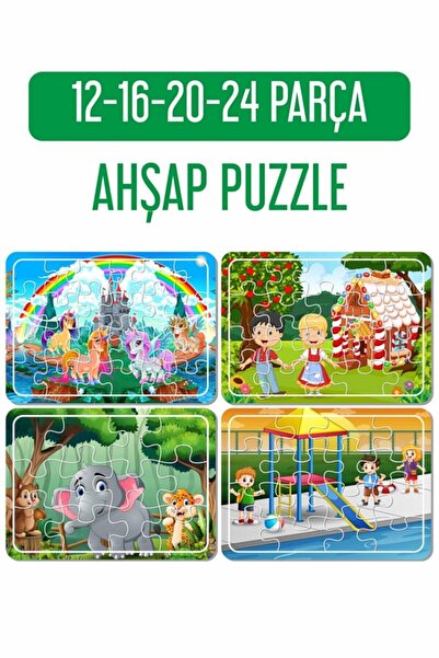 LİPYOS Unicorn, Şeker Ev Ve Elma Ağacı, Havuzda Oyun, Sevimli Hayvanlar Ahşap...