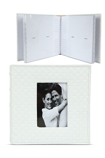 Vural Foto Baskı Πολυτελές Δερμάτινο Άλμπουμ 10x15cm 200 - Λευκό, Στιβαρό Αλμπουμ Φωτογραφιών με Χοντρό Κάλυμμα Γάμος Οικογένεια