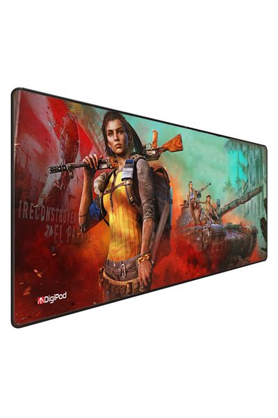Digipod لوحة ماوس ألعاب مقاس 90x40 Xxl لوحة ماوس ألعاب كبيرة بقاعدة مضادة للانزلاق بسُمك 4 مم
